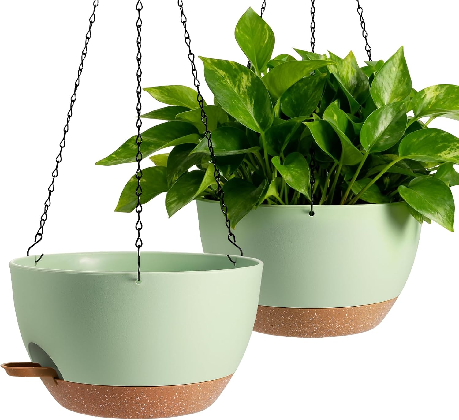 Oversized Hanging Planters, Set of 2, 13 inch